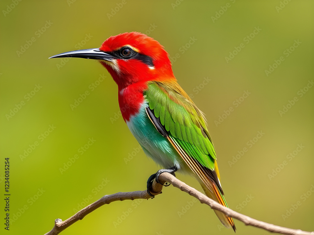Fototapeta premium red headed bee eater