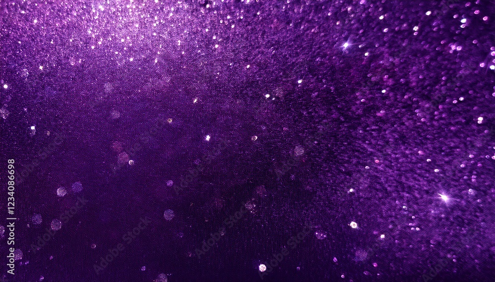 Fototapeta premium キラキラと豪華に光り輝く紫色の背景。コピースペースあり。AIで生成
