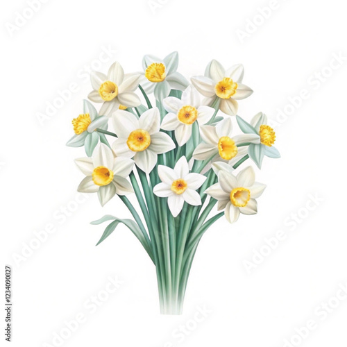 Wallpaper Mural A painting of flowers with the words daffodils on it
 Torontodigital.ca