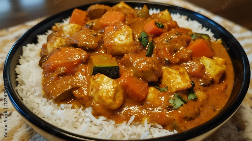 Flavorful North Indian curry made mixed vegetables cooked in a rich spiced gravy Ideal for a wholesome meal paired with naan or rice Flavorful North Indian curry made mixed vegetables cooked in a rich spiced gravy Ideal for a wholesome meal paired with naan or rice