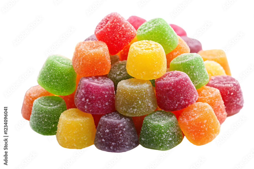 colorful fruit jelly candies on transparent background colorful fruit jelly candies on transparent background