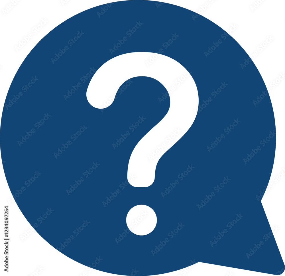 Question mark icon in speech bubble, Help icon, service chat sign button, customer support icon Question mark icon in speech bubble, Help icon, service chat sign button, customer support icon