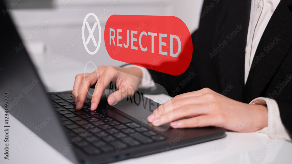 Businessman rejected document business contract failure decision finance problem concept Businessman rejected document business contract failure decision finance problem concept