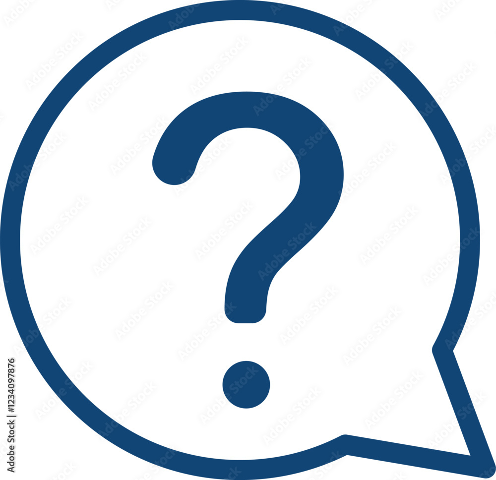 Question mark icon in speech bubble, Help icon, service chat sign button, customer support icon Question mark icon in speech bubble, Help icon, service chat sign button, customer support icon