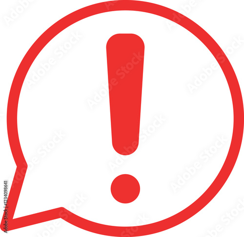 Caution and attention icon set. danger and warning icon symbol collection , red exclamation mark icon sign in flat style. vector illustration