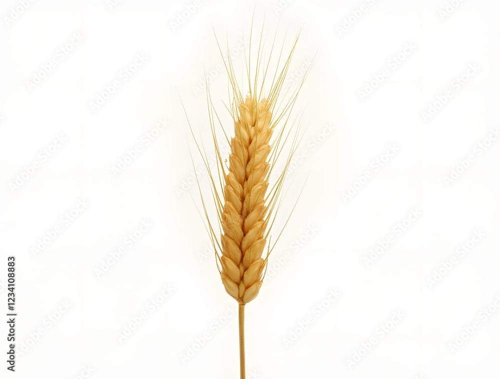 An ear of wheat isolated on white background An ear of wheat isolated on white background