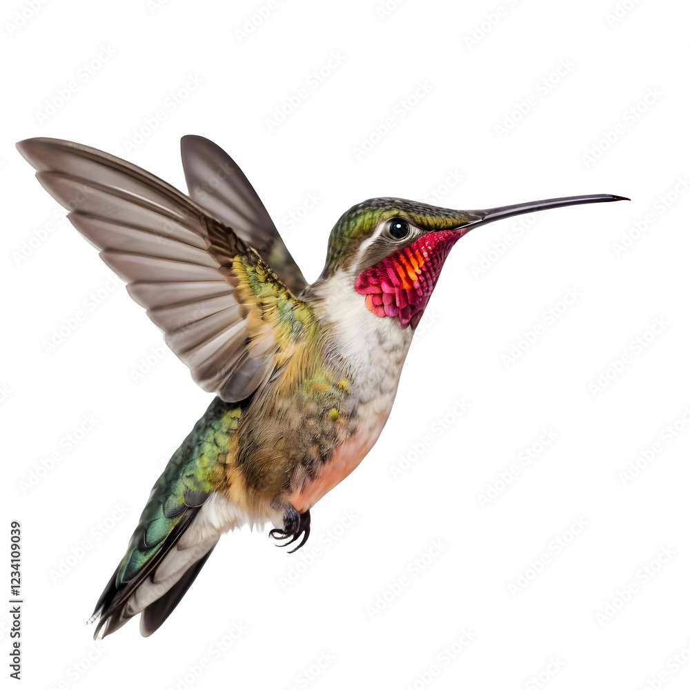 Fototapeta premium A hummingbird on a transparent background PNG 