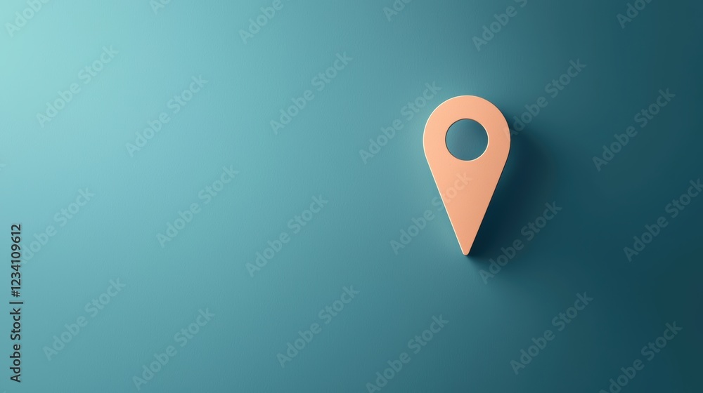 Digital Map Icon Modern digital map pin with a flat design and subtle shadow, clean and minimalist aesthetic Digital Map Icon Modern digital map pin with a flat design and subtle shadow, clean and minimalist aesthetic