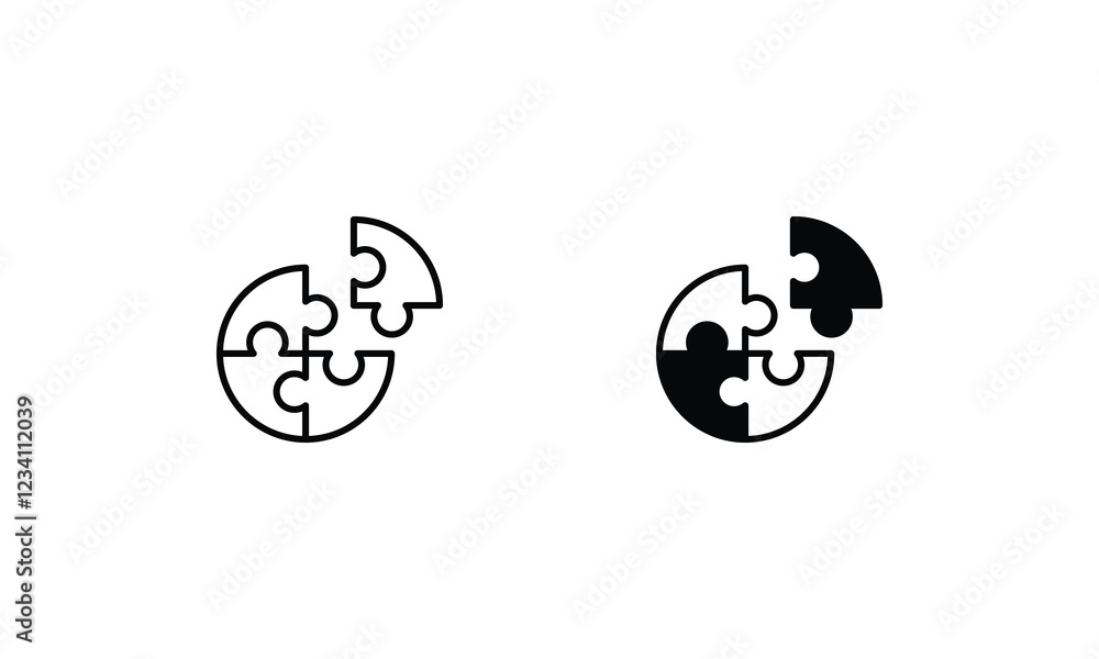 Solution icons set vector stock illustration Solution icons set vector stock illustration