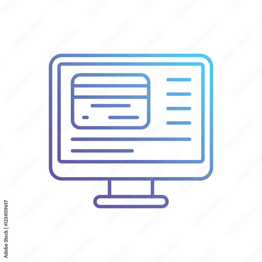 Online Payment vector icon Online Payment vector icon