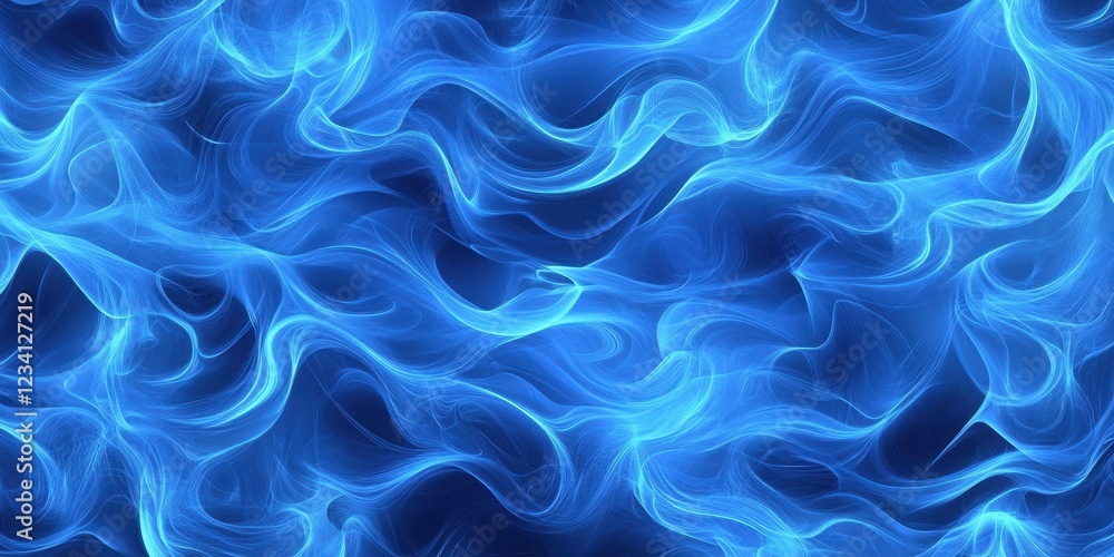 Fototapeta premium Abstract Blue Swirling Energy Flow Design