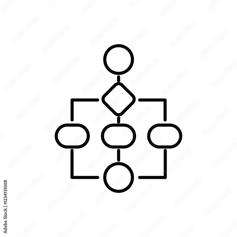 Workflow vector icon Workflow vector icon