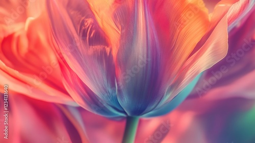 Close-Up of a Flower Bud Slowly Opening and Revealing Beauty
