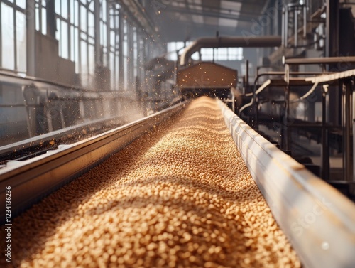 Conveyor Belt Grain Fill photo