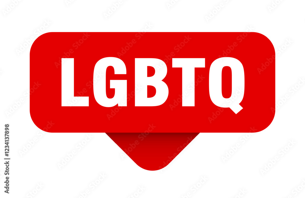 lgbtq sticker. lgbtq sign on transparent background lgbtq sticker. lgbtq sign on transparent background