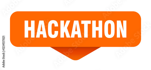 hackathon sticker. hackathon sign on transparent background
