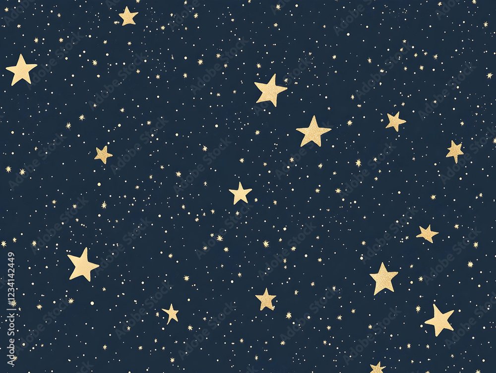Night sky filled with twinkling stars symbolizing dreams and possibilities over a serene dark backdrop Night sky filled with twinkling stars symbolizing dreams and possibilities over a serene dark backdrop