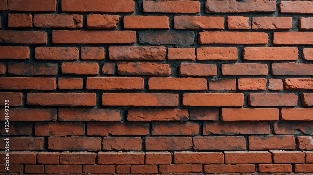 Fototapeta premium High Resolution Image of Red Brick Wall Texture for Architectural and Home Design Inspiration