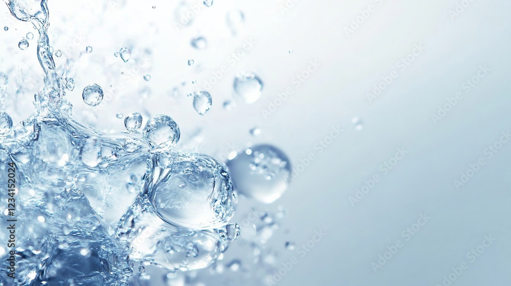 Splashing Water Droplets Background, Purity, Cleanliness Splashing Water Droplets Background, Purity, Cleanliness