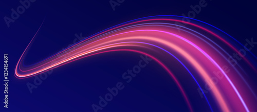 Iight background, speed, wavy, swirl,curve,speedy,vector. Abstract background rotational border lines. Neon stripes in the form of drill, turns and swirl.