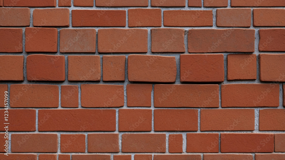 Obraz premium Close Up of Weathered Red Brick Material Texture for Urban Facade and Construction Projects