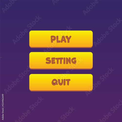 Game Button UI Design
