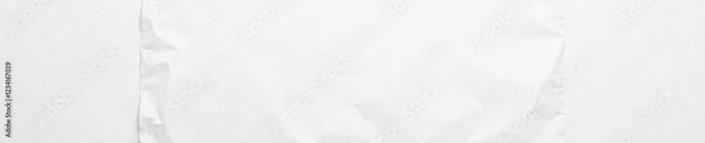 Fototapeta premium Large white paper sheet on an empty white background, space, empty, large
