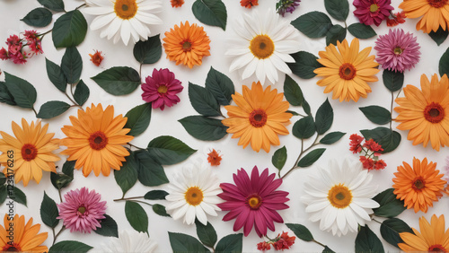 Wallpaper Mural seamless floral pattern Torontodigital.ca