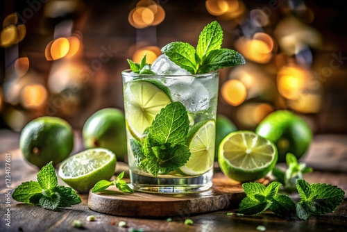 Wallpaper Mural Crisp mojito photo: High depth of field showcases refreshing mint and lime in this vibrant cocktail. Torontodigital.ca