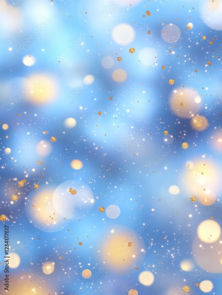 Gold starry night background Gold starry night background