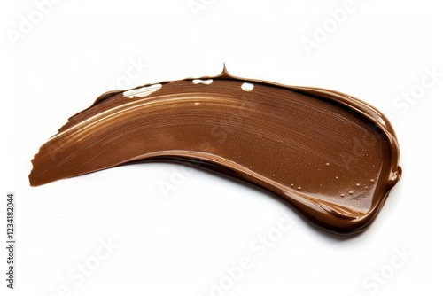 Smooth chocolate spread smear photo