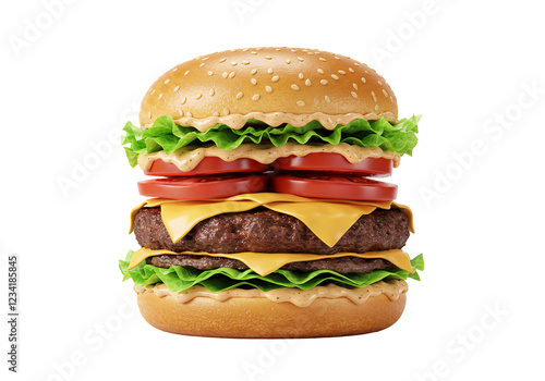 Buger PNG - Transparent Background File.