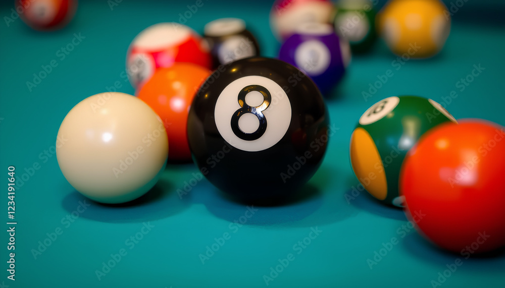 black billiard ball with number 8 cut out foto stock. billiard ball 2 black billiard ball with number 8 cut out foto stock. billiard ball 2