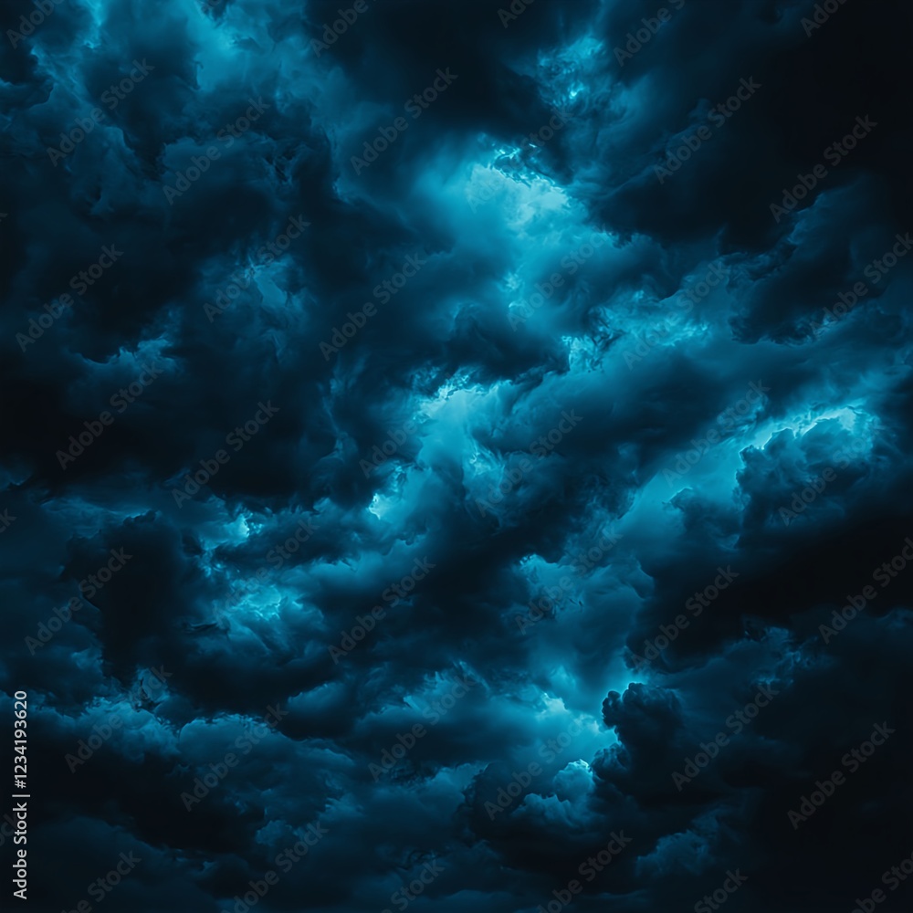 Fototapeta premium Dark Blue Storm Cloudscape