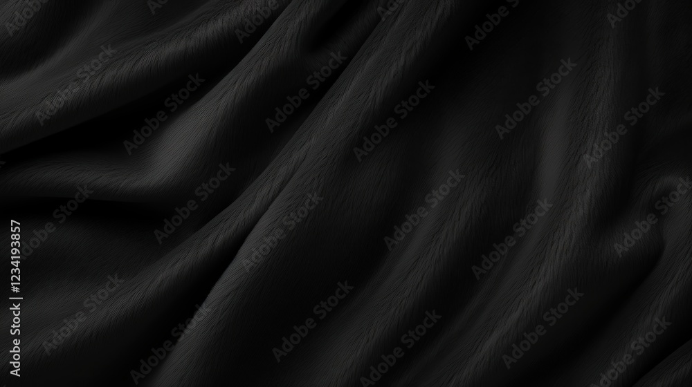 Black Abstract Background of Soft and Smooth Felt Fabric with a Wavy Texture Ideal for Royalty-Free Designs and Creative Projects Black Abstract Background of Soft and Smooth Felt Fabric with a Wavy Texture Ideal for Royalty-Free Designs and Creative Projects