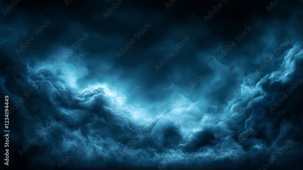 Obraz premium Dark Blue Stormy Cloudscape