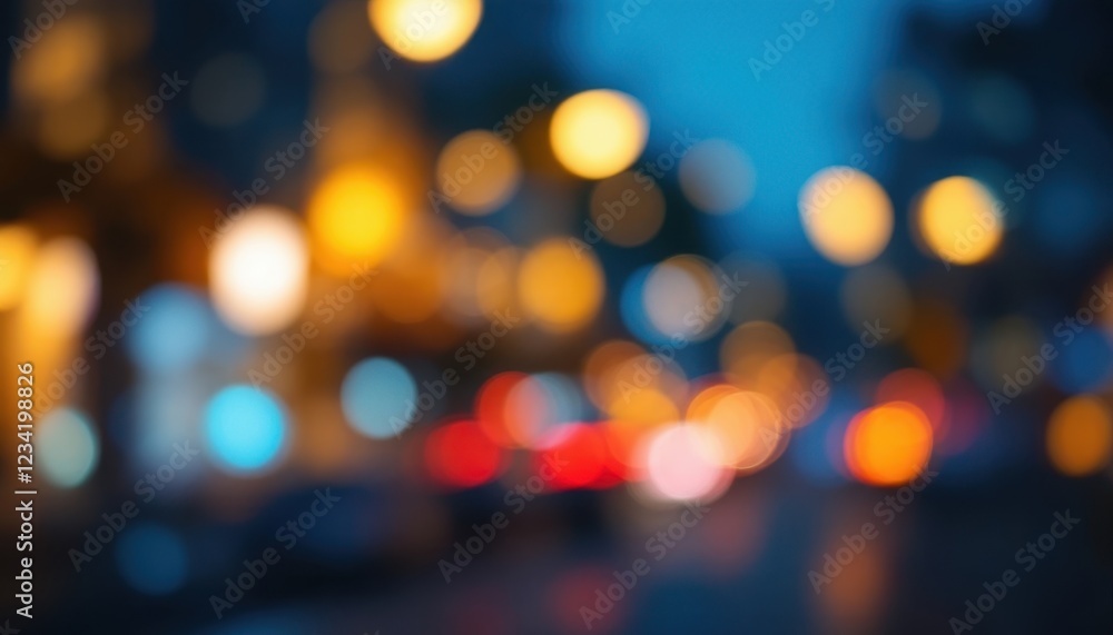 Abstract city night lights with blurred colorful bokeh effect Abstract city night lights with blurred colorful bokeh effect