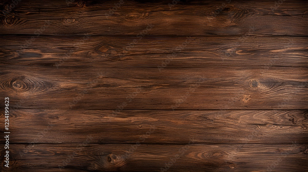 Fototapeta premium Dark Brown Wooden Planks Texture Background