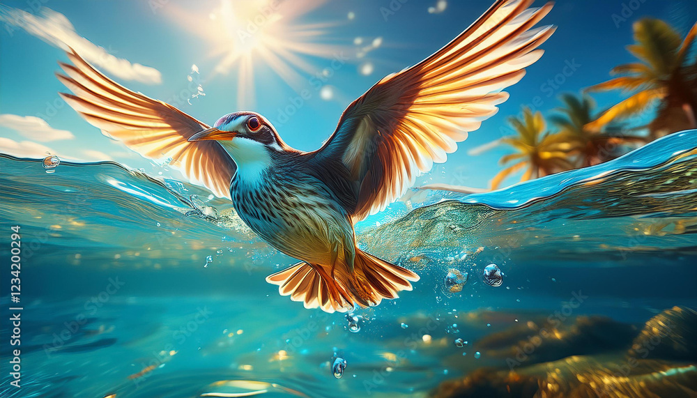 Fototapeta premium bird in the sky