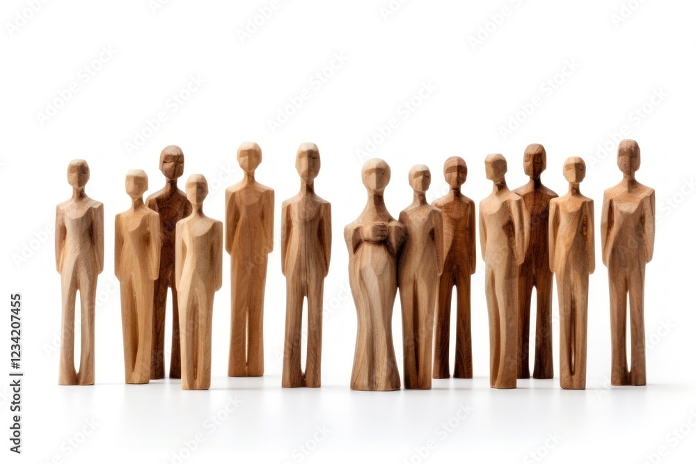 Mannequin figurine white background representation. Mannequin figurine white background representation.