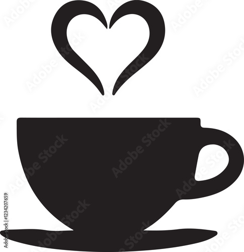 coffee cup with heart
