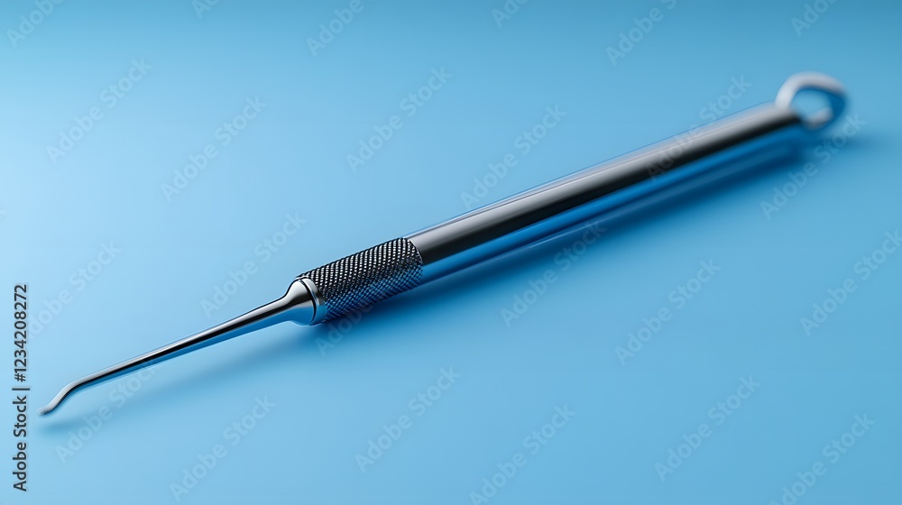 Sterile endoscope isolated on a minimalist background ready to be used for internal visual examinations during surgeries Sterile endoscope isolated on a minimalist background ready to be used for internal visual examinations during surgeries