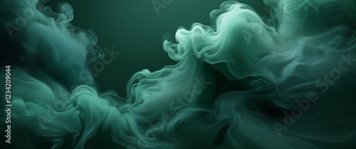 Dark green smoky smooth background