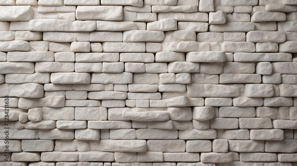 Obraz premium Premium White Brick and Stone Wall for High End Residential Interior and Exterior Cladding Solutions