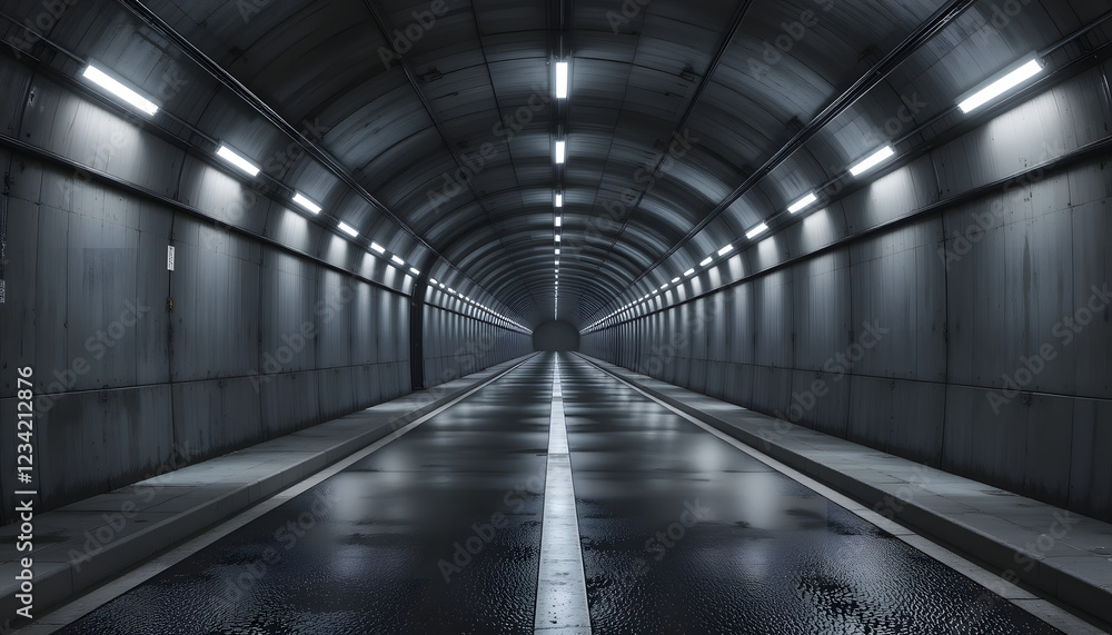 Underground Tunnel Corridor Cement Underground Tunnel Corridor Cement