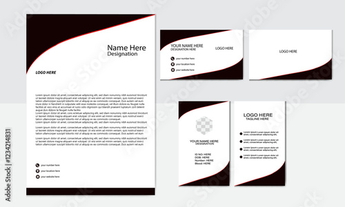 Brand Identity design similar and professional stationary design  