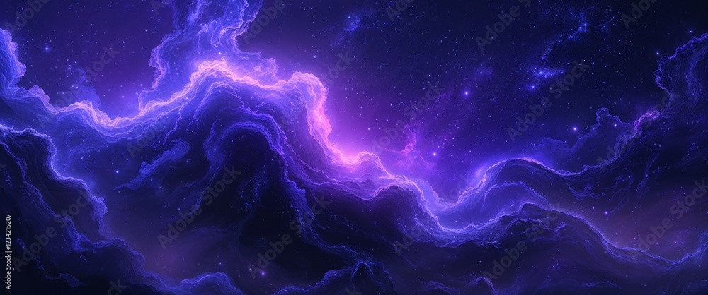 Indigo cosmic glowing color background Indigo cosmic glowing color background