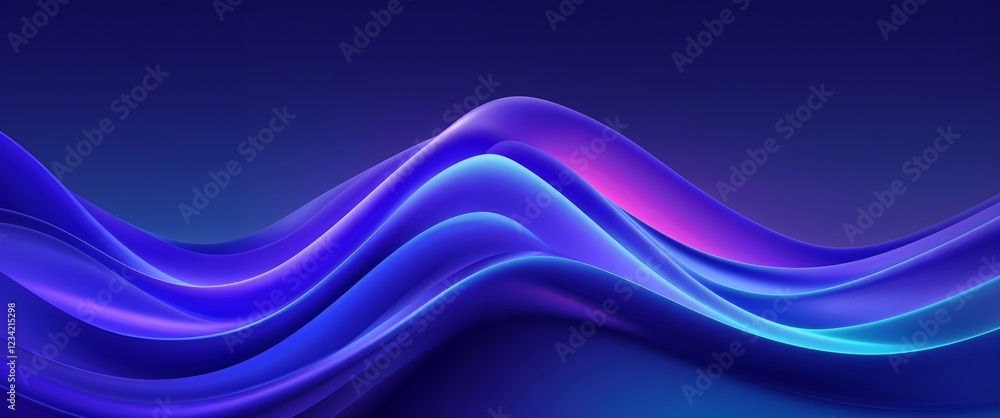 Fototapeta premium Indigo gradient glowing color background