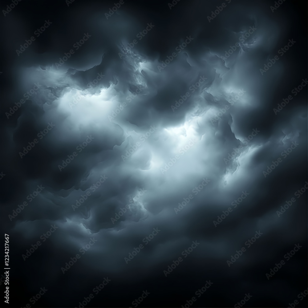Dark Storm Clouds Illuminated From Within Dark Storm Clouds Illuminated From Within