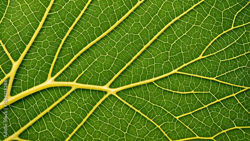 Close-up of vibrant green leaf veins, intricate network, natural texture, botanical detail, background, wallpaper. Close-up of vibrant green leaf veins, intricate network, natural texture, botanical detail, background, wallpaper.